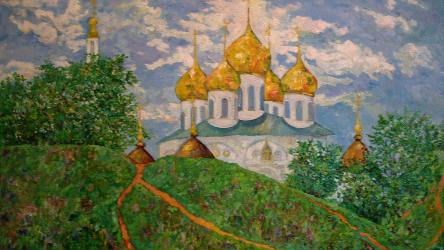 пейзаж, храм, лето, православие