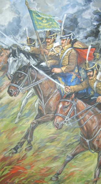 Отечественная война 1812 года, атака, гусары, лошади, война, история