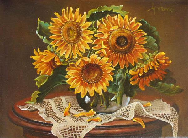 натюрморт, подсолнухи, still life, sunflowers