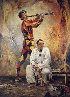 Пьеро и Арлекин, 1995, 235х170 см