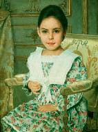 Детский портрет в кресле.1999г.