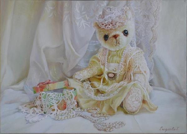  , , , , , , , , Pearl fairy tale, fairy tale, pearls, bear, toy, happiness, pleasure, the childhood