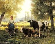 A Milkmaid With Her Cows On A Summer Day.jpg
