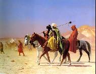 Arabs crossing the desert