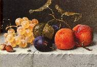 Still life with fruit and nuts