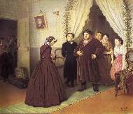 Приезд гувернантки в купеческий дом, 1866