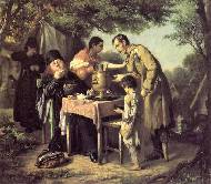 Чаепитие в Мытищах, близ Москвы, 1862
