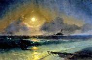Восход луны. Холст, масло.1899г.