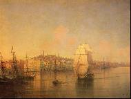 Вид приморского города, 1877