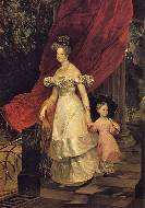 Портрет великой княгини Елены Павловны с дочерью, 1830