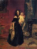Портрет М. А. Бек с дочерью, 1840