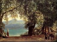 Озеро Альбано в окрестностях Рима, 1825
