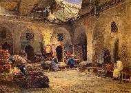 Ковровая лавка в Каире. 1875