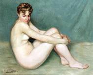 Seated nude