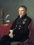 Портрет президента Академии художеств Алексея Николаевича Оленина. Не ранее 1824