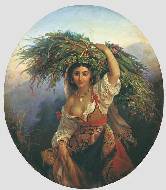 Итальянка с цветами. 1853