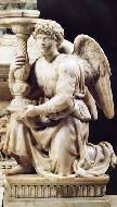 Ангел с подсвечником. 1494-1495. 