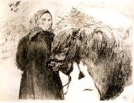 Баба с лошадью. 1899г.