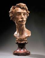 A bust of Jean-Leon Gerome