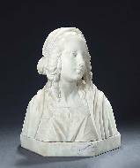 A bust of a young girl, Italian school circa 1900