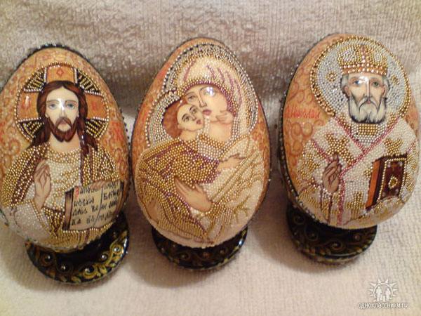 яйца, святые, роспись яиц