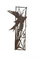 Решетка Птица. 84х37 Сварное железо 1985г.