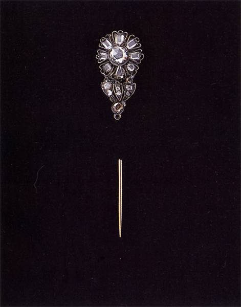 булавка для галстука золото серебро бриллиант розы алмаз
