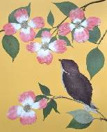    . Bird in the dogwood.