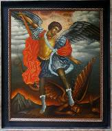 Михаил Архангел попирающий сатану (религиозная живопись)