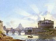 Вид замка Святого Ангела в Риме. 1823-1826